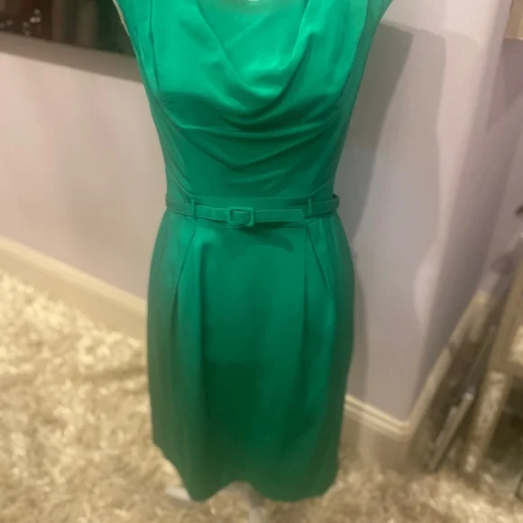 Shoshanna green silk dress